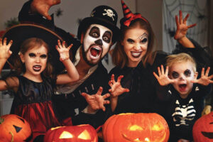Halloween disfraces familia